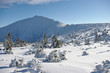Sniezka mountain during the winter
