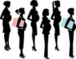 Chic Pregnant Women Silhouettes