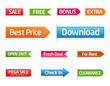 Colorful template labels and stickers