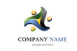Green blue black vector logo
