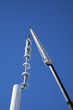 Photo: Assembling cell tower with stealth antennas Assembling cell tower with stealth antennas