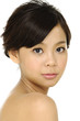 Portrait of young adult woman with health skin of face