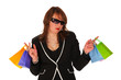 Shopping glamour girl