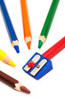 pencils and sharpener