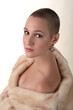 Girl in fur coat