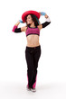 Zumba instructor with hat