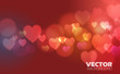 Absract background with hearts vector design