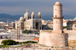 Marseille fortress and Cathedral