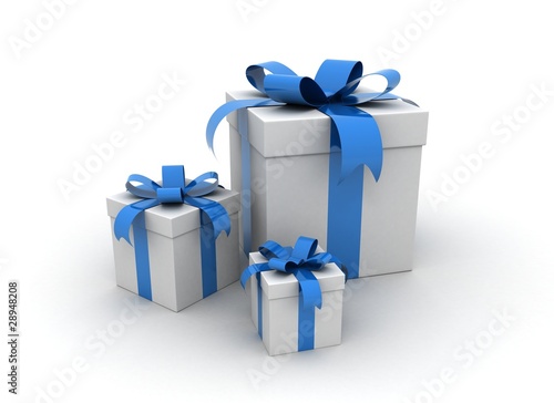 Illustration: Gifts - three presents Gifts - three presents