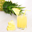 Pineapple juice and pineapple