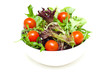 salad in a bowl on white salad in a bowl on white