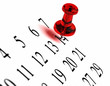 rendez- vous, agenda sur fond blanc