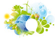 green world vector background