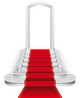 Scalinata con tappeto rosso