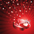 Gift Box with Flying Hearts Gift Box with Flying Hearts