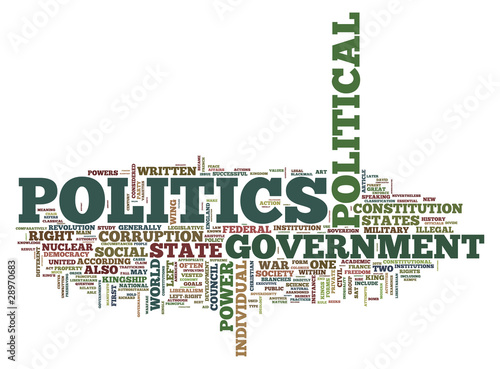 Illustration: Word Cloud "Politics" Word Cloud "Politics"