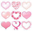 set of hearts