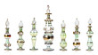 Green oriental perfume bottles