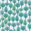 Vektor: seamless pattern with a winter forest seamless pattern with a winter forest