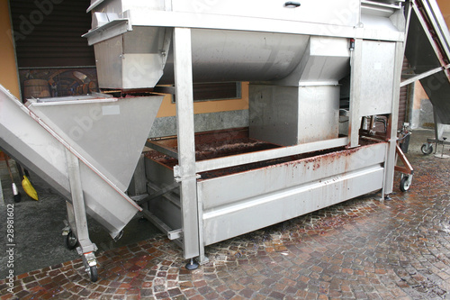 Photo: Filtering machine at Italian winery Filtering machine at Italian winery