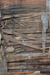 ruined wooden door
