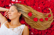 Beauty in a bed of roses