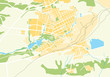 Vector Geo Map of The City