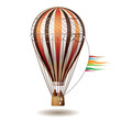 Colorful hot air balloon