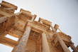 Looking up at the details of Celsus Library Ephesus Looking up at the details of Celsus Library Ephesus