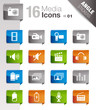Angle Stickers - Media Icons 01