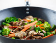 colorful stirfry closeup