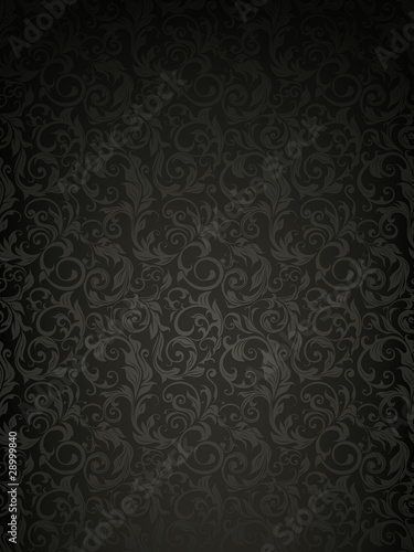 Vector: Wallpaper Pattern, black Wallpaper Pattern, black