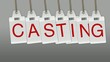 Etiquette casting animation video Etiquette casting animation video