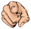 Vector: pointing the finger pointing the finger