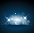 Blue background with white lights