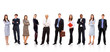 Young smiling business people. Isolated over white Young smiling business people. Isolated over white
