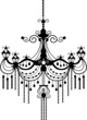 black chandelier