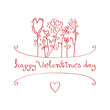 Happy Valentine's day. Greeting card Happy Valentine's day. Greeting card
