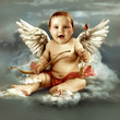 Foto: Baby cupid with angel wings Baby cupid with angel wings