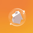 Bulle maison orange