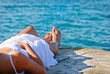Girl is relaxing Girl is relaxing