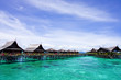 Kapalai island -  exotic tropical resort in the middle of ocean