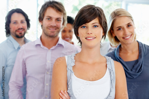 Photo: Attractive and ambitious business woman Attractive and ambitious business woman