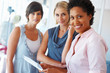 Three business women at work