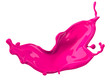pink color splash