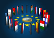 Eurozone - Dominoeffekt - Euro liegend