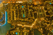 Panorama of down town Dubai city - UAE