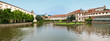 Panorama of Valdshtein gardens in Prague