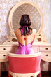 back of young lady