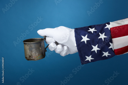 Photo: Uncle Sam goes panhandling Uncle Sam goes panhandling